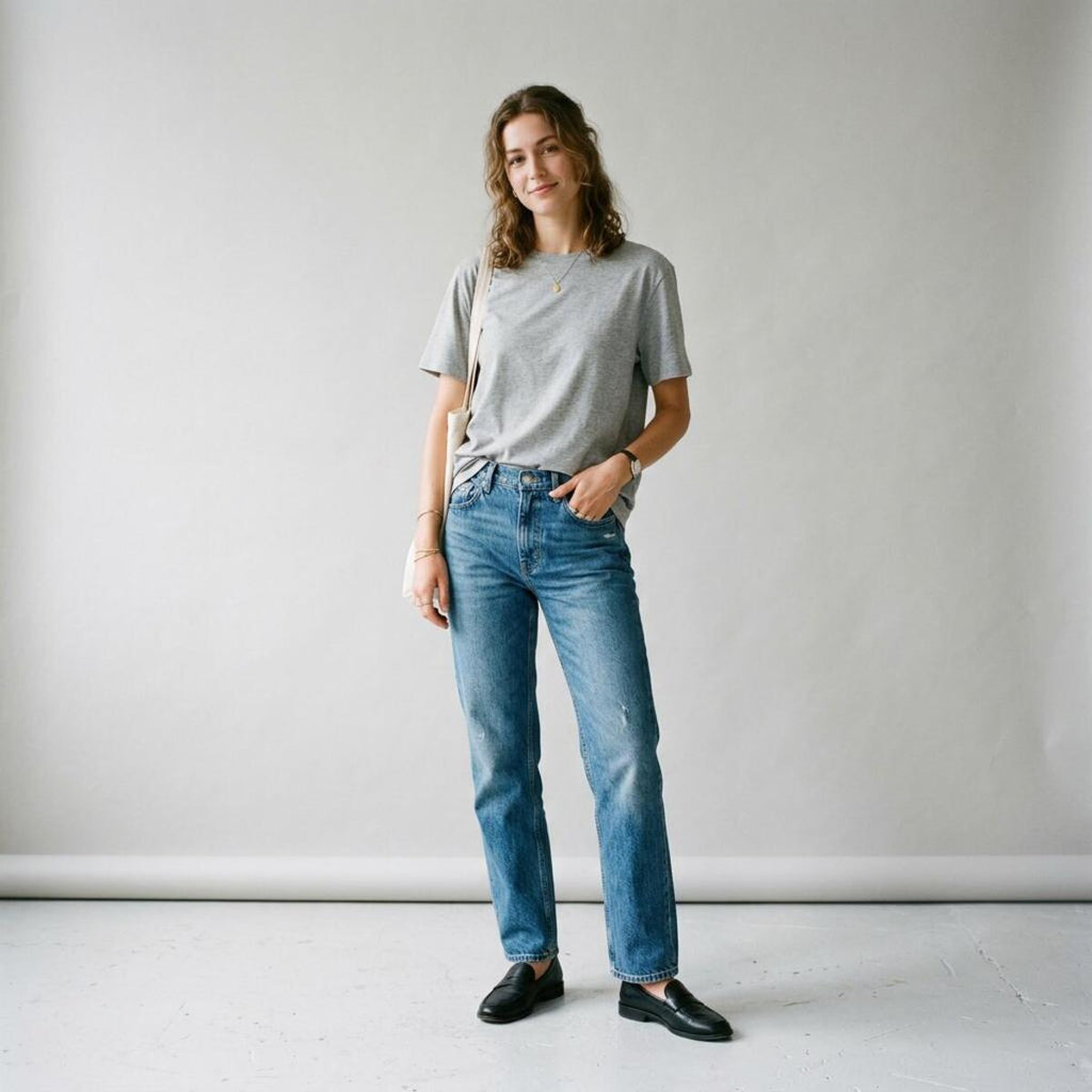 Basic T-Shirt Gray Melange