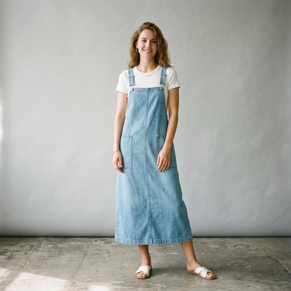Denim Sarafan Dress