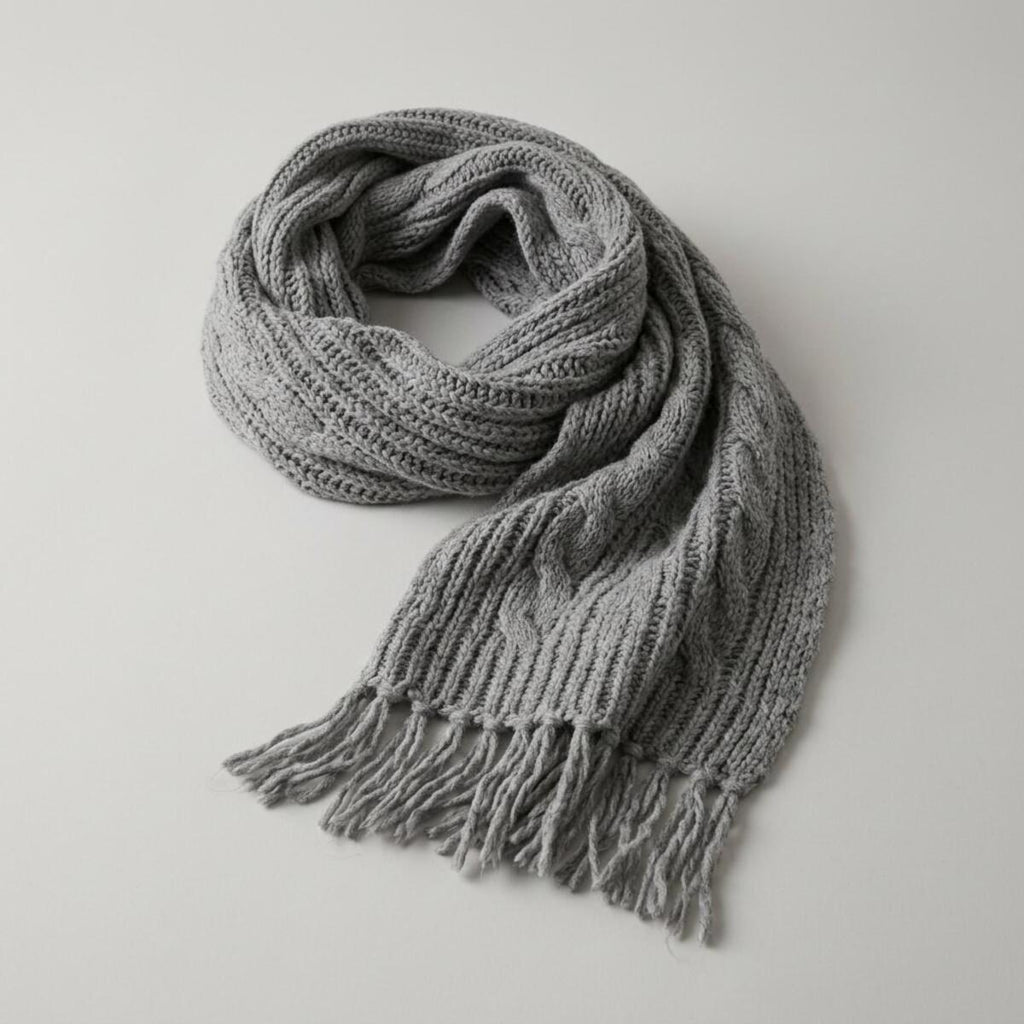 Knit Scarf Gray