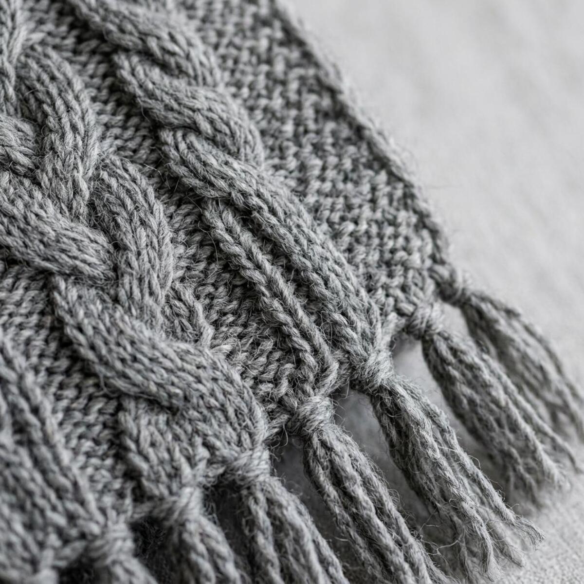 Knit Scarf Gray