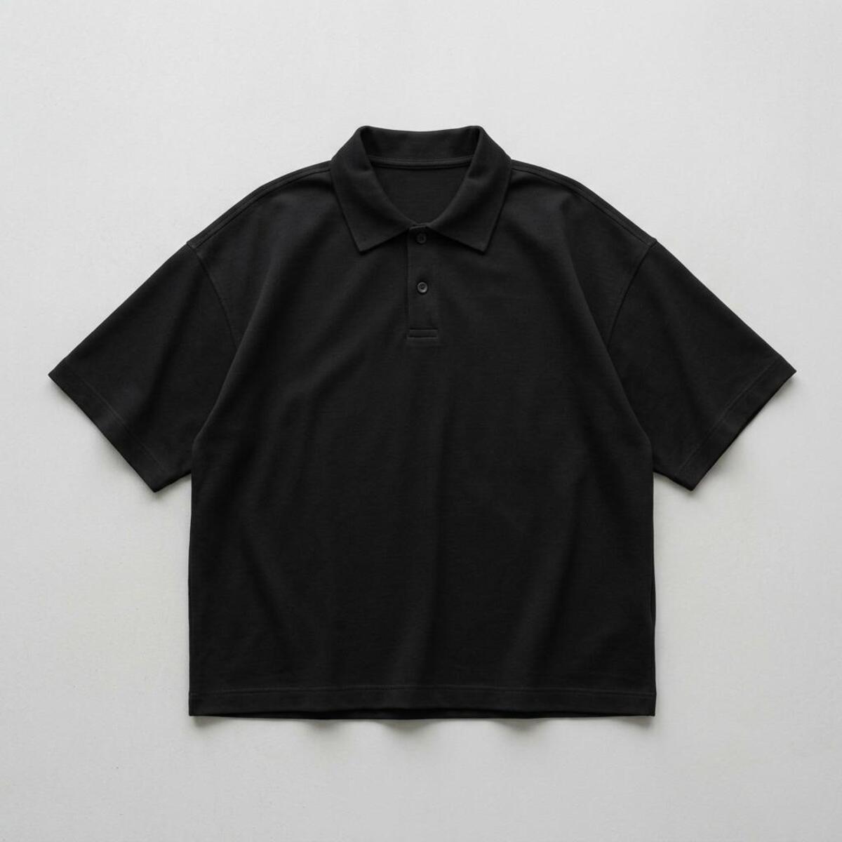 Oversize Polo Black
