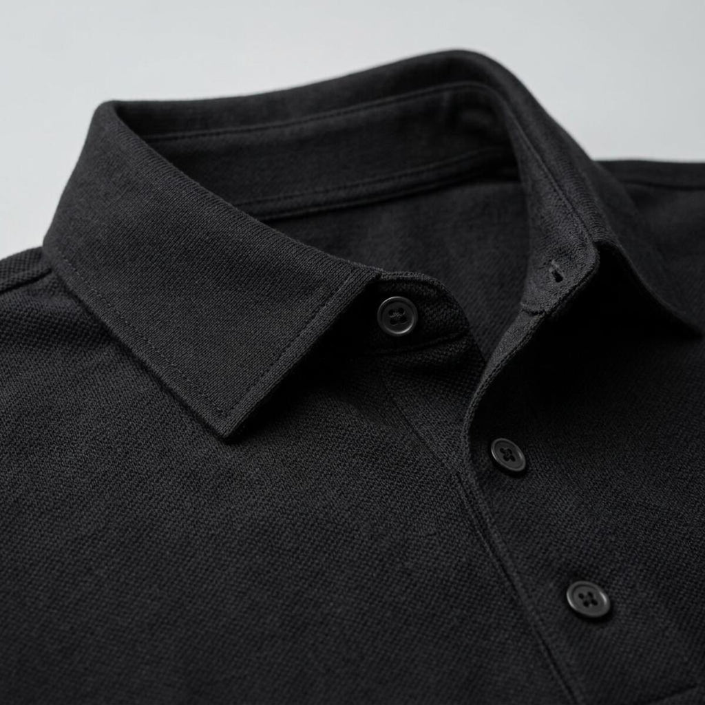 Oversize Polo Black