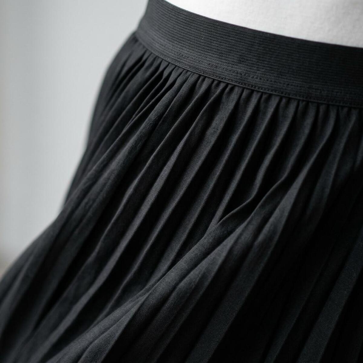 Pleated Midi Skirt