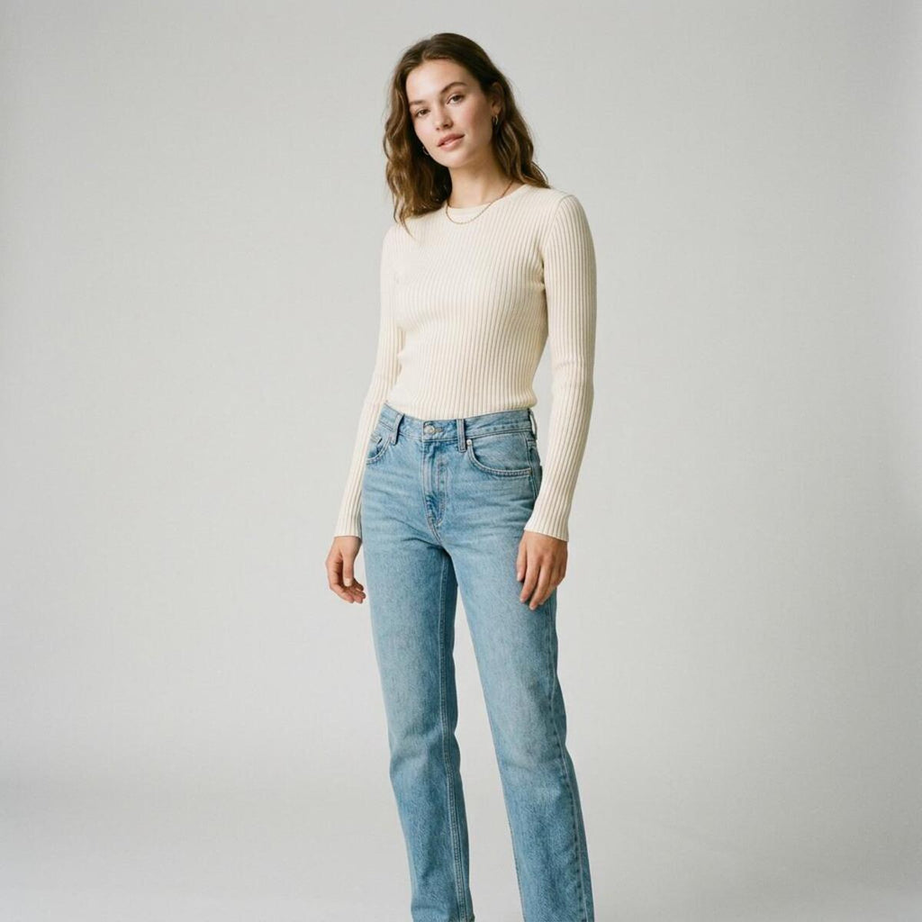 Ribbed Longsleeve Cream
