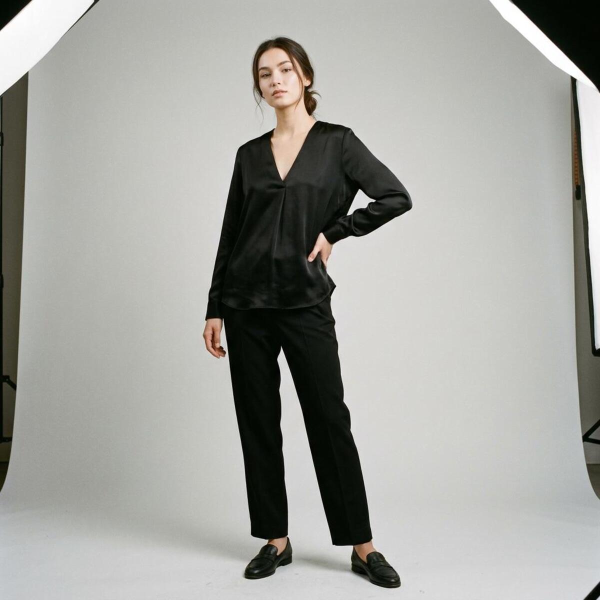 Silk Blouse Black